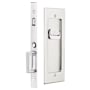 Emtek 7-1/4" Height Privacy Pocket Door Mortise Lock from the Modern Rectangular Collection Satin Nickel