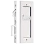 Emtek Modern Rectangular 7-1/4 Inch Privacy Mortise Pocket Door Lock for 1-3/8" Thick Doors Polished Chrome
