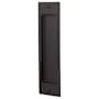 Emtek Rustic Modern Rectangular 8-1/2 Inch Dummy Mortise Pocket Door Lock for 2-1/4" Thick Doors Flat Black