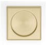 Emtek Square Tubular 2-1/2" Passage Pocket Door Pull Satin Brass