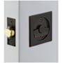 Emtek Square Tubular 2-1/2" Privacy Pocket Door Lock Oil Rubbed Bronze