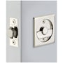 Emtek Square Tubular 2-1/2" Privacy Pocket Door Lock Polished Nickel