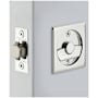 Emtek Square Tubular 2-1/2" Privacy Pocket Door Lock Polished Chrome