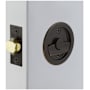 Emtek Round Tubular 2-1/2" Privacy Pocket Door Lock Oil Rubbed Bronze