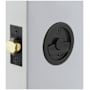 Emtek Round Tubular 2-1/2" Privacy Pocket Door Lock Flat Black