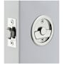 Emtek Round Tubular 2-1/2" Privacy Pocket Door Lock Polished Chrome