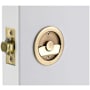 Emtek Round Tubular 2-1/2" Privacy Pocket Door Lock French Antique