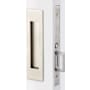 Emtek Narrow Modern Rectangular 7-1/4 Inch Passage Mortise Pocket Door Pull for 1-3/4" Thick Doors Satin Nickel