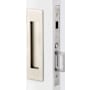 Emtek Narrow Modern Rectangular 7-1/4 Inch Inactive Dummy Mortise Pocket Door Pull for 1-1/2" Thick Doors Satin Nickel