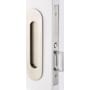 Emtek Narrow Oval 7-1/4" Tall Passage Pocket Door Pull Satin Nickel