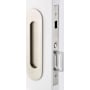 Emtek Narrow Oval 7-1/4 Inch Tall Inactive Dummy Mortise Pocket Door Pull for 1-3/8" Thick Doors Satin Nickel