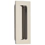 Emtek Modern Rectangular 4 Inch Tall Rectangular Flush Door Pull Polished Nickel