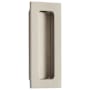 Emtek Modern Rectangular 4 Inch Tall Rectangular Flush Door Pull Satin Nickel