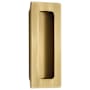 Emtek Modern Rectangular 4 Inch Tall Rectangular Flush Door Pull French Antique