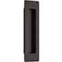 Emtek Modern Rectangular 6 Inch Tall Rectangular Flush Door Pull Oil Rubbed Bronze