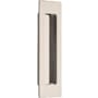 Emtek Modern Rectangular 6 Inch Tall Rectangular Flush Door Pull Polished Nickel