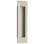 Emtek Modern Rectangular 6 Inch Tall Rectangular Flush Door Pull Satin Nickel