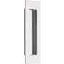 Emtek Modern Rectangular 6 Inch Tall Rectangular Flush Door Pull Polished Chrome