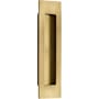 Emtek Modern Rectangular 6 Inch Tall Rectangular Flush Door Pull French Antique
