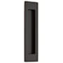 Emtek Modern Rectangular 7 Inch Tall Rectangular Flush Door Pull Oil Rubbed Bronze