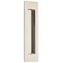 Emtek Modern Rectangular 7 Inch Tall Rectangular Flush Door Pull Polished Nickel