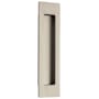 Emtek Modern Rectangular 7 Inch Tall Rectangular Flush Door Pull Satin Nickel