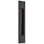 Emtek Modern Rectangular 10 Inch Tall Rectangular Flush Door Pull Oil Rubbed Bronze