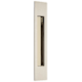 Emtek Modern Rectangular 10 Inch Tall Rectangular Flush Door Pull Polished Nickel