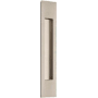 Emtek Modern Rectangular 10 Inch Tall Rectangular Flush Door Pull Satin Nickel