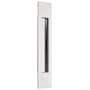 Emtek Modern Rectangular 10 Inch Tall Rectangular Flush Door Pull Polished Chrome