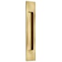 Emtek Modern Rectangular 10 Inch Tall Rectangular Flush Door Pull French Antique