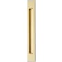 Emtek 14 Inch Modern Rectangular Flush Pull Satin Brass