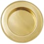 Emtek 2-1/2 Inch Diameter Round Flush Door Pull Polished Brass