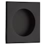 Emtek Square 2-1/2 Inch Square Flush Door Pull Flat Black