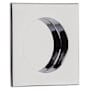 Emtek Square 2-1/2 Inch Square Flush Door Pull Polished Chrome