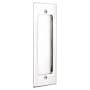 Emtek Modern Rectangular 7-1/4 Inch Tall Rectangular Flush Door Pull Polished Nickel