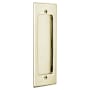 Emtek Modern Rectangular 7-1/4 Inch Tall Rectangular Flush Door Pull Satin Brass