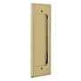 Emtek Modern Rectangular 7-1/4 Inch Tall Rectangular Flush Door Pull French Antique