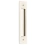 Emtek Modern Rectangular 8 Inch Center to Center Flush Door Pull Satin Nickel