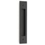 Emtek Modern Rectangular 8 Inch Center to Center Flush Door Pull Flat Black