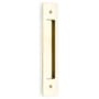 Emtek Modern Rectangular 8 Inch Center to Center Flush Door Pull Polished Brass