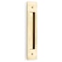 Emtek Modern Rectangular 8 Inch Center to Center Flush Door Pull French Antique