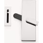 Emtek Modern Rectangular Surface Jamb Mounted Privacy Lock for Barn Doors Polished Chrome