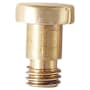 Emtek 3/4 Inch Height Solid Brass Extended Button Tip for Hinge Pivot Stop Polished Brass