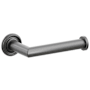 Emtek Modern Tubular Wall Mounted Euro Toilet Paper Holder with Small Regular Rosette Oil Rubbed Bronze