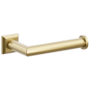 Emtek Modern Tubular Wall Mounted Euro Toilet Paper Holder with Chamfered Square Rosette French Antique