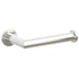 Emtek Modern Tubular Wall Mounted Euro Toilet Paper Holder with Step Disc Rosette Polished Nickel