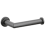 Emtek Modern Tubular Wall Mounted Euro Toilet Paper Holder with Step Disc Rosette Flat Black