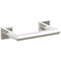 Emtek Modern Tubular Wall Mounted Pivoting Toilet Paper Holder with Small Square Rosette Polished Nickel