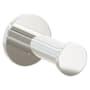 Emtek Modern Tubular Robe Hook with Small Disc Rosette Polished Nickel